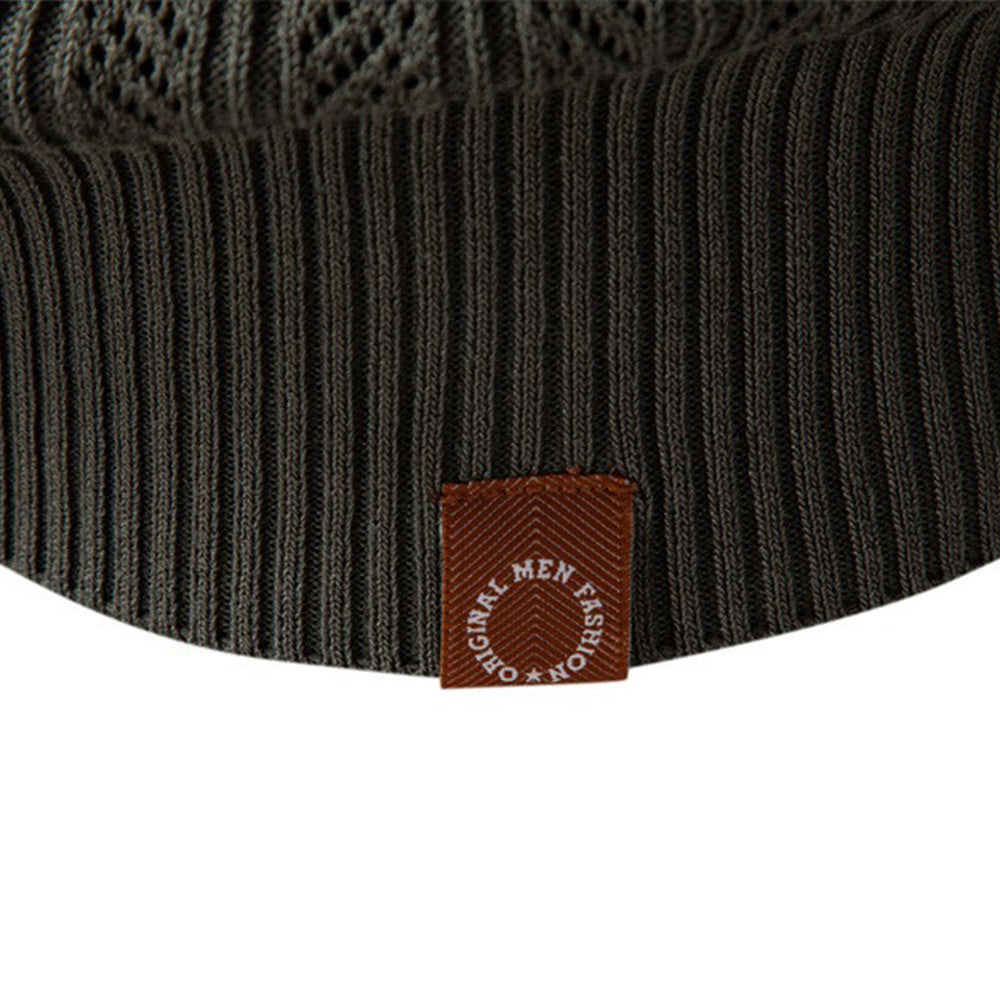 Men's Quarter-Zip Knit Polo Sweater