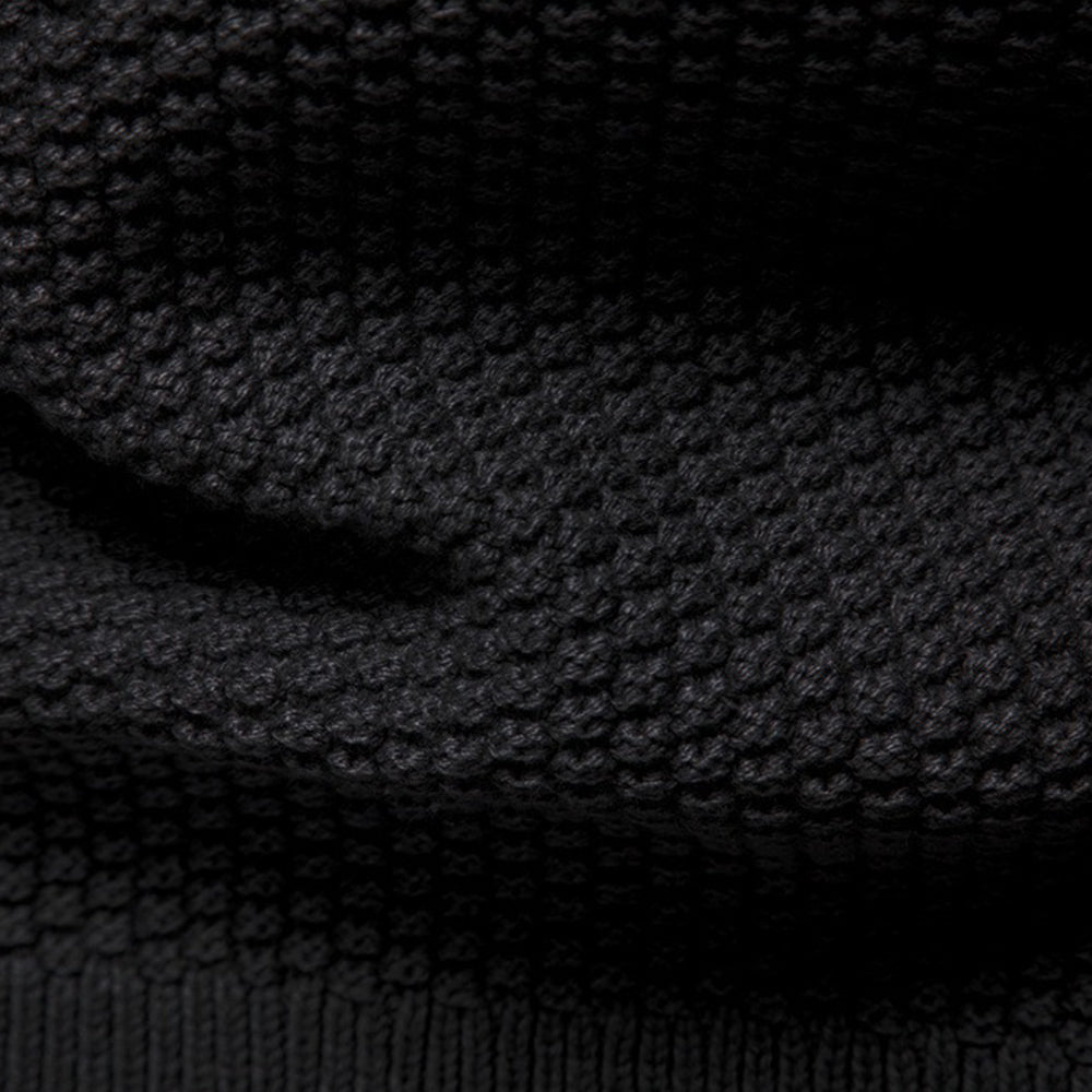 Men's Textured Full-Zip Knit Sweater