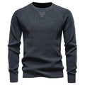 Men's Textured Knit Pullover Sweater