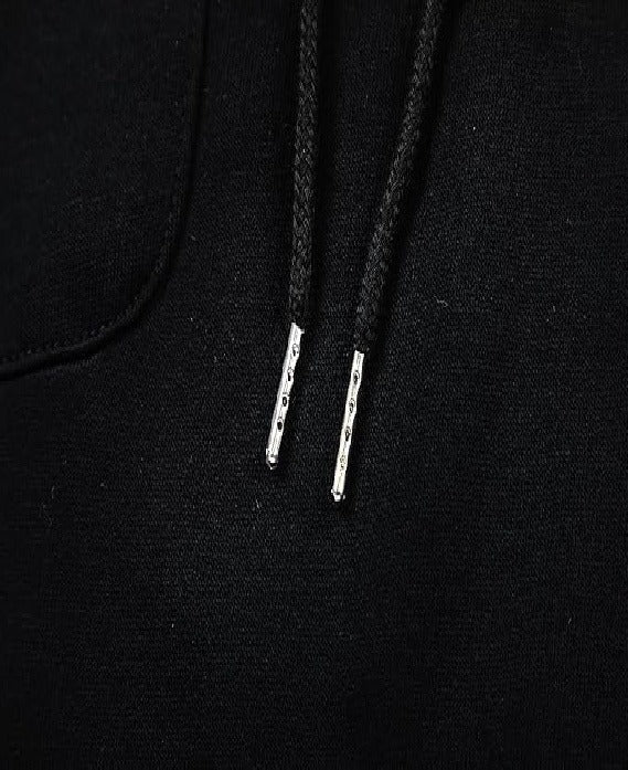 Men’s Tactical Cargo Hoodie – Quarter Zip Pullover, Workout & Outdoor, Black